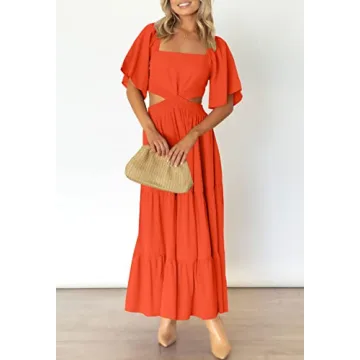 Stylish Summer Sundress with Flutter Sleeves