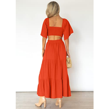 Stylish Summer Sundress with Flutter Sleeves