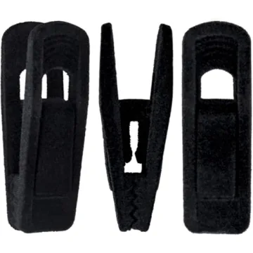 40 Pack Velvet Hanger Clips - Strong, Durable Pants Hangers Accessories (Black)