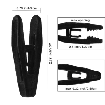 40 Pack Velvet Hanger Clips Strong Durable Pants Hangers