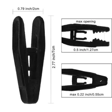 40 Pack Velvet Hanger Clips Strong Durable Pants Hangers