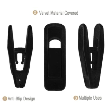 40 Pack Velvet Hanger Clips Strong Durable Pants Hangers