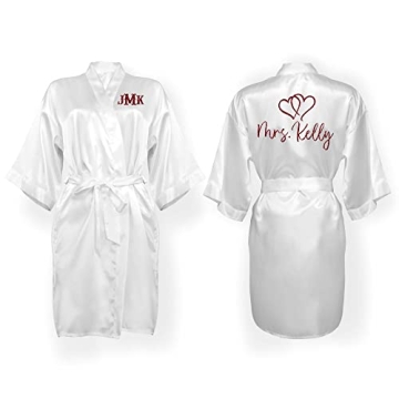 Personalized Luxury Satin Robes for Weddings and More