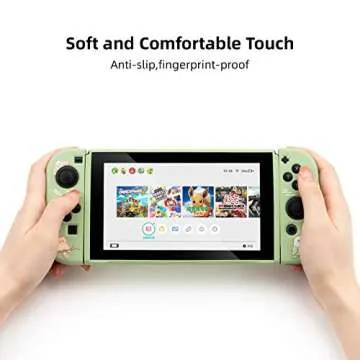 GeekShare Protective Case Compatible with Switch, Soft TPU Slim Case Cover Compatible with Switch Console and Joy Con (Little Parrots)