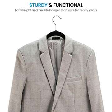 Premium Velvet Shirt Hangers - 60 Pack for Ultra Slim Storage