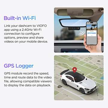 VIOFO WM1 2K Smart Dash Cam with Built-in Wi-Fi