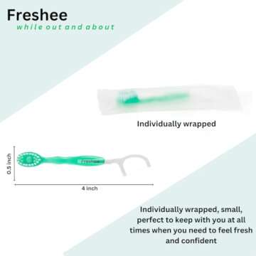 Freshee Mini Toothbrush | 5 in 1 Travel Oral Care Solution