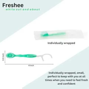 Freshee Mini Toothbrush | 5 in 1 Travel Oral Care Solution