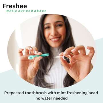 Freshee Mini Toothbrush | 5 in 1 Travel Oral Care Solution
