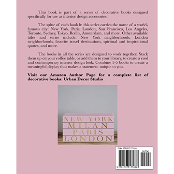 Paris Decorative Book for Elegant Home Styling
