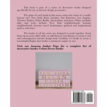 Paris Decorative Book for Elegant Home Styling