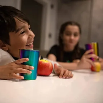 Rainbow Stainless Steel Tumblers - Durable & Safe for All