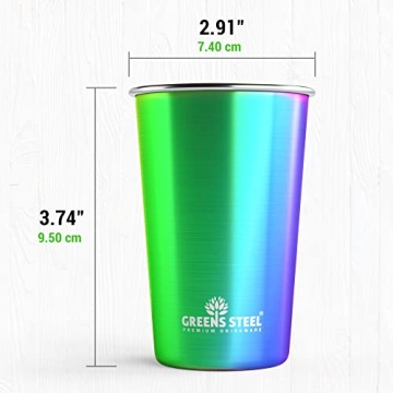 Rainbow Stainless Steel Tumblers - Durable & Safe for All