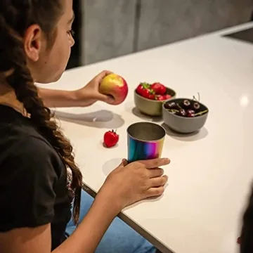 Rainbow Stainless Steel Tumblers - Durable & Safe for All