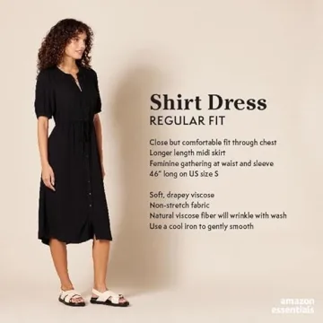 Amazon Essentials Relaxed Fit Midi Dress for All Occasions