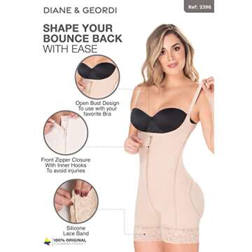 DIANE & GEORDI Fajas Colombianas Postpartum Tummy Control