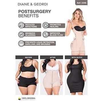 DIANE & GEORDI Fajas Colombianas Postpartum Tummy Control