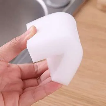 USMYTHA 100 Piece Bulk Pack Magic Melamine Cleaning Sponges 4"x2.4"x0.8", Ultra Durable for Year Long Use, All Surface Cleaner with Water