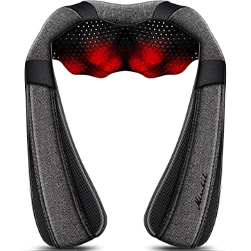 Back Massager Neck Massager with Heat, Neck and Back Massager, Shiatsu Shoulder Massager Gifts for N...