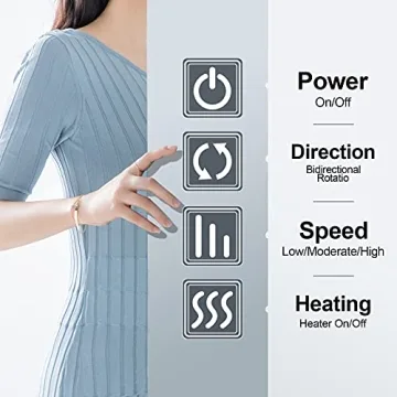 Relaxing Shiatsu Massager for Neck and Back Pain Relief