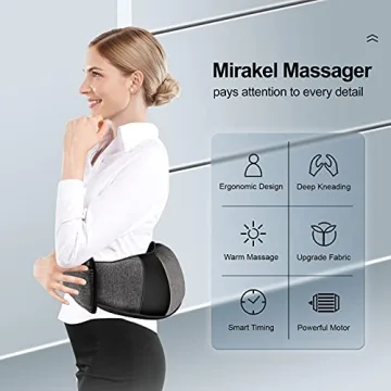 Relaxing Shiatsu Massager for Neck and Back Pain Relief