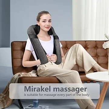 Relaxing Shiatsu Massager for Neck and Back Pain Relief