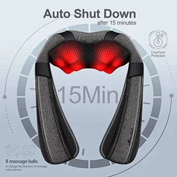 Relaxing Shiatsu Massager for Neck and Back Pain Relief