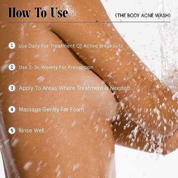 Nécessaire Body Acne Wash - 2% Salicylic Acid Cleanser