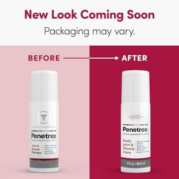 Penetrex Joint & Muscle Therapy Roll On - Soothing Gel for Back, Neck, Hands, Feet - Premium Whole Body Rub with Arnica, Vitamin B6 MSM & Boswellia - 3oz