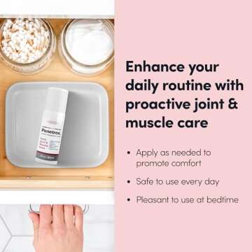 Penetrex Joint & Muscle Therapy Roll On - Soothing Gel for Back, Neck, Hands, Feet - Premium Whole Body Rub with Arnica, Vitamin B6 MSM & Boswellia - 3oz