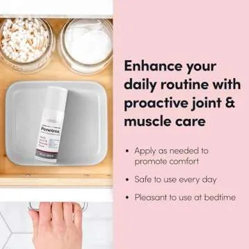 Penetrex Joint & Muscle Therapy Roll On - Soothing Gel for Back, Neck, Hands, Feet - Premium Whole Body Rub with Arnica, Vitamin B6 MSM & Boswellia - 3oz