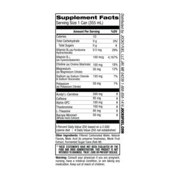 Jocko GO Energy Drink - KETO, Vitamin B12, Vitamin B6, Electrolytes, L Theanine, Magnesium- All Natural Energy Boost, Sugar Free Nootropic Monk Fruit Blend - 12 Pack (Watermelon)