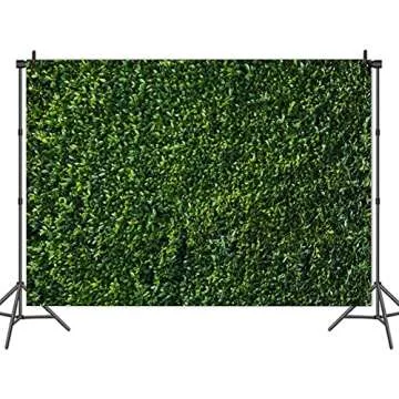 XLL Nature 3D Green Leaves Vinyl Backdrop 8x6ft