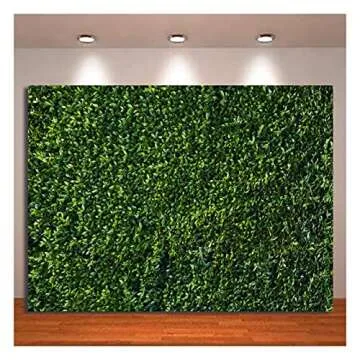 XLL Nature 3D Green Leaves Vinyl Backdrop 8x6ft