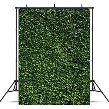 XLL Nature 3D Green Leaves Vinyl Backdrop 8x6ft