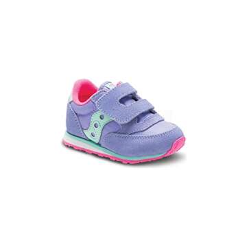 Saucony Unisex-child Baby Jazz Hook & Loop , PERIWINKLE, 11 M