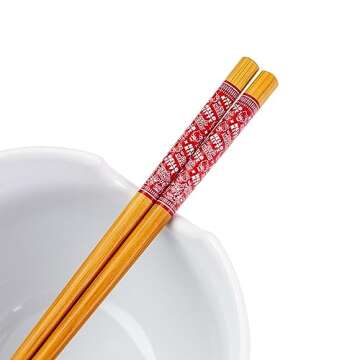 Hello Kitty x Nissin Ramen Dinnerware Set with Chopsticks