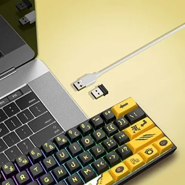 Hkfos M61 Tiger Keyboard Ergonomic RGB Gaming Keyboard