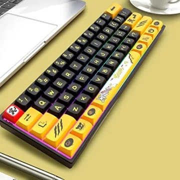 Hkfos M61 Tiger Keyboard Ergonomic RGB Gaming Keyboard