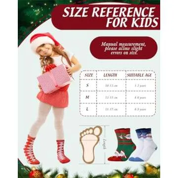 Neer 30 Pair Kid Christmas Socks Colorful Cute Creative Fancy Crew Fun Novelty Design Socks for Toddler Children Boys Girls(Suitable for Age 6-10,Lovely)