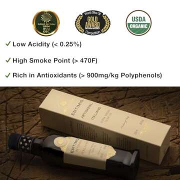 Entimio Intenso +900 mg/kg Polyphenol Rich Organic Extra Virgin Olive Oil, New 2024-2025 Early Harve...