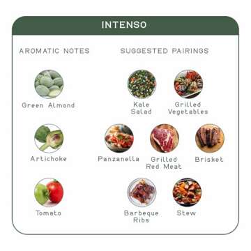 Entimio Intenso +900 mg/kg Polyphenol Rich Organic Extra Virgin Olive Oil, New 2024-2025 Early Harvest Italian Olive Oil from Puglia, Italy, 2024 Gold Winner, Cold Extracted, Lab Tested - 8.5 fl oz