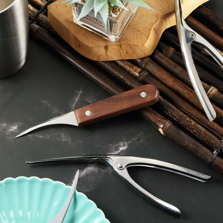 Stainless Steel Shrimp Deveiner Tool - 2 Sets