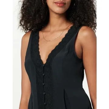 Stylish Paloma Lace Trimmed Sleeveless Top for Women