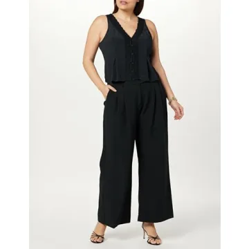 Stylish Paloma Lace Trimmed Sleeveless Top for Women