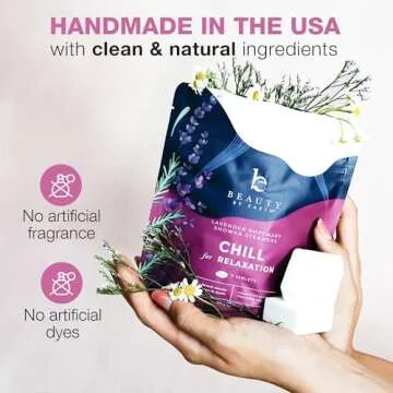 Shower Steamers Aromatherapy - USA Made with Natural Ingredients & Lavender Oil, Large Shower Bombs ...