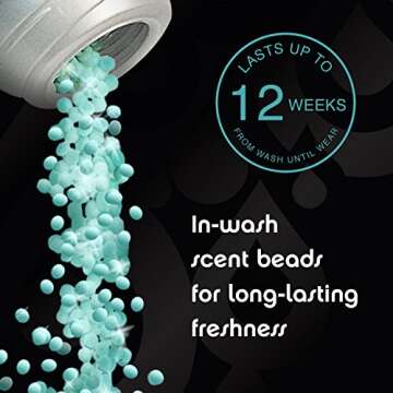 Downy Unstopables Laundry Scent Booster Beads for Washer, Fresh, 10 oz (Pack of 4)