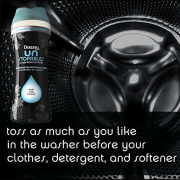 Downy Unstopables Laundry Scent Booster Beads for Washer, Fresh, 10 oz (Pack of 4)