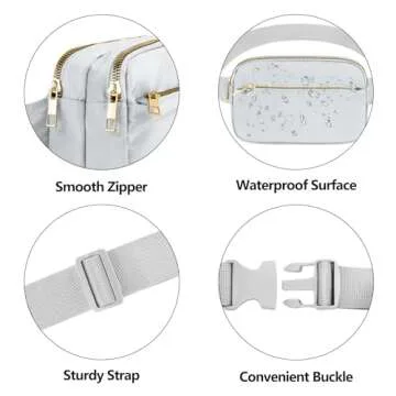 Frenou Fashion Fanny Bag - Stylish Crossbody for All