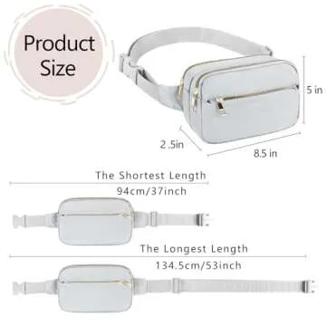 Frenou Fashion Fanny Bag - Stylish Crossbody for All